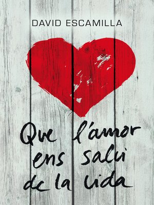 cover image of Que l'amor ens salvi de la vida